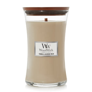 WOODWICK TONKA ALMOND MILK LARGE