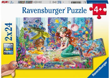 RBURG - MERMAID TEA PARTY PUZZLE 2X24PC