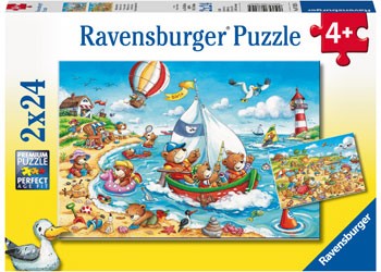 RBURG - SEASIDE HOLIDAY PUZZLE 2X24PC