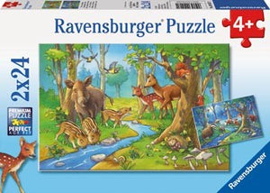 RBURG - CUTE FOREST ANIMALS PUZZLE 2X24PC