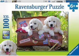 RBURG - TRAVELLING PUPPIES PUZZLE 100PC