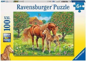 RBURG - HORSES IN THE FIELD PUZZLE 100PC