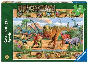 RBURG - DINOSAURS PUZZLE 100PC
