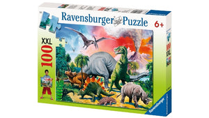 RBURG - AMONG THE DINOSAURS PUZZLE 100PC