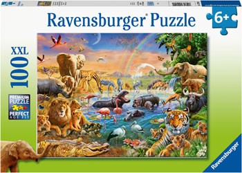 RBURG - SAVANNAH JUNGLE WATERHOLE 100PC