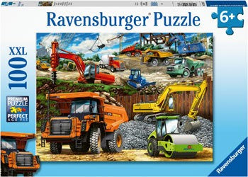 RBURG - CONSTRUCTION VEHICLES PUZZLE 100PC
