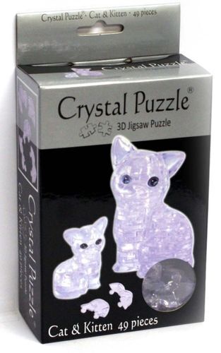 CRYSTAL PUZZLE - CAT & KITTEN