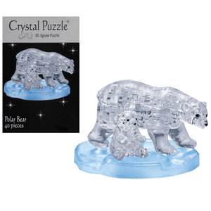 3D POLAR BEAR CRYSTAL PUZZLE