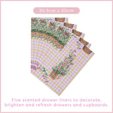 HEATHCOTE & IVORY SWEET PEA SCENTED DRAWER LINERS