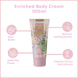 HEATHCOTE & IVORY SWEET PEA RADIANT SKIN ESSENTIALS TIN