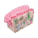 HEATHCOTE & IVORY SWEET PEA RUFFLE WASH BAG