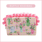 HEATHCOTE & IVORY SWEET PEA RUFFLE WASH BAG