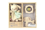 BABY COMFORTER RATTLE GIFT SET - PUPPY DOG