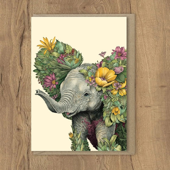 GREETING CARD - ELEPHANT CALF
