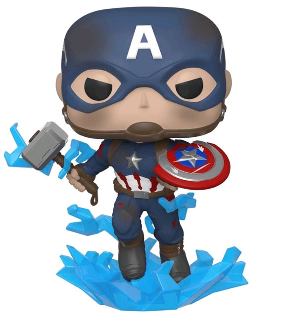 AVENGERS 4 ENDGAME - CAPTAIN AMERICA WITH MJOLNIR POP! VINYL