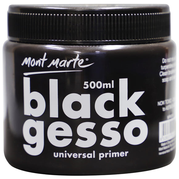 BLACK GESSO TUB 500ML