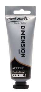 Vandyk Brown Dimension Acrylic 75mls PMDA0038
