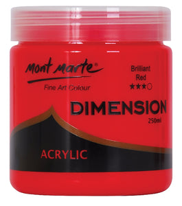 Brilliant Red Dimension Acrylic 250mls PMDA2510