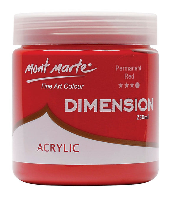 Dimension Acrylic 250mls - Permanent Red