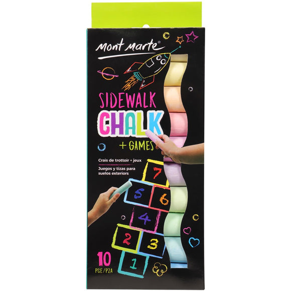 Kids Sidewalk Chalk and Games 10pce