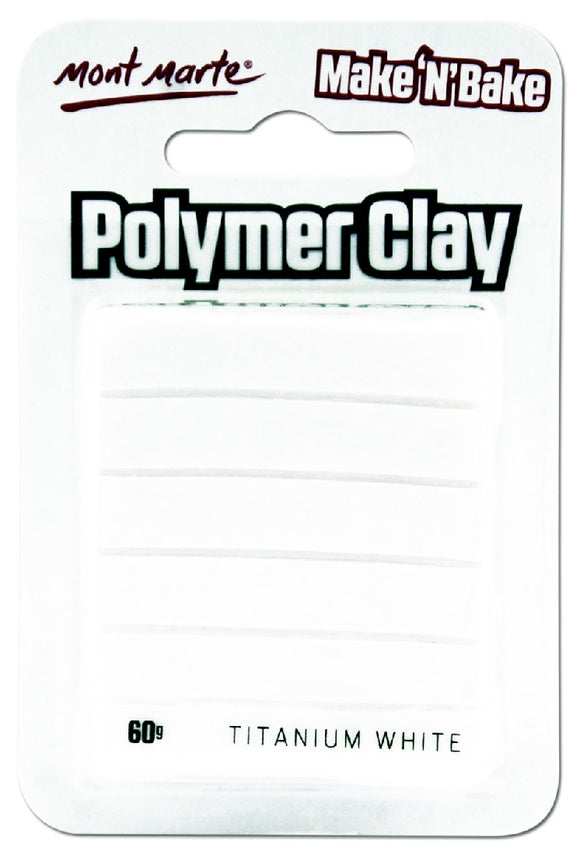 Make n Bake Polymer Clay Titanium White MMSP6001