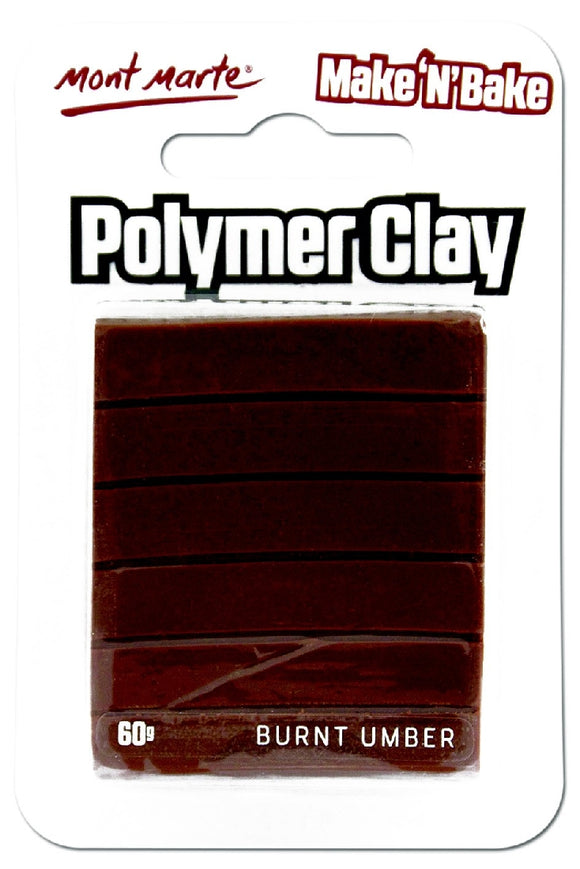 Make n Bake Polymer Clay - Burnt Umber MMSP6008