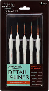 Detail/Liner Brush Set 5pce