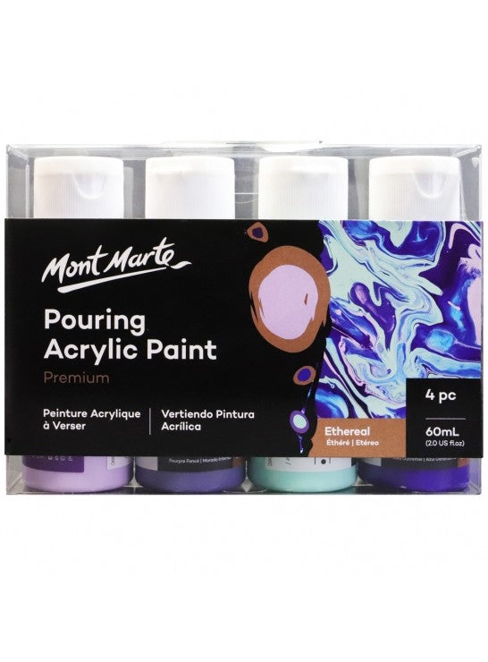 Pouring Acrylic 60ml 4pc - Ethereal
