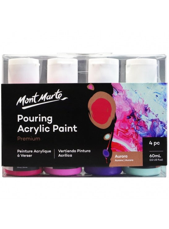 Pouring Acrylic 60ml 4pc - Aurora