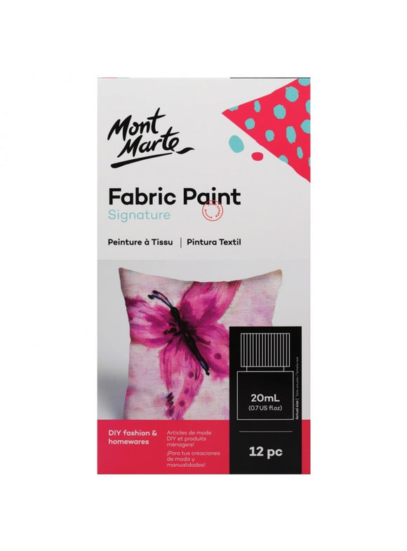 Fabric Paint Set 12pc x 20ml