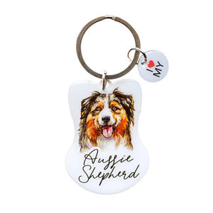 PET KEYRING - AUSSIE SHEPARD