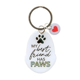 PET KEYRING - BEST FRIEND HAS PAWS