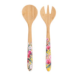 NATIVE BLOOMS SALAD SERVERS