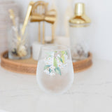 NATIVE BLOOMS WHITE FLORAL STEMLESS WINE
