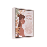 TUSCAN SUN HABITS FRAMED CANVAS 34X34