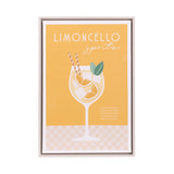 TUSCAN SUN LIMONCELLO FRAMED CANVAS 44X64