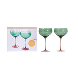 TUSCAN SUN COCKTAIL GLASSES S/2