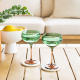 TUSCAN SUN COCKTAIL GLASSES S/2