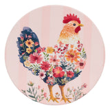 COTTAGE GROVE HEN CERAMIC COASTER