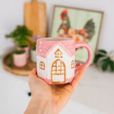 COTTAGE GROVE PINK HOUSE MUG
