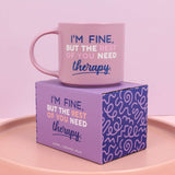 CHEEKY THERAPY MUG