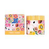BILLIE FLORAL CERAMIC PLANTER
