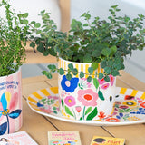 BILLIE FLORAL CERAMIC PLANTER