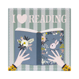 FOREVER BOOKED HEART CERAMIC COASTER