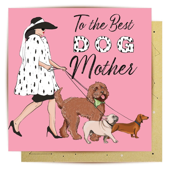 GREETING CARD - BEST DOG MOTHER