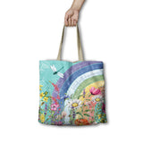 SHOPPING BAG - RAINBOW WILDFLOWER 
