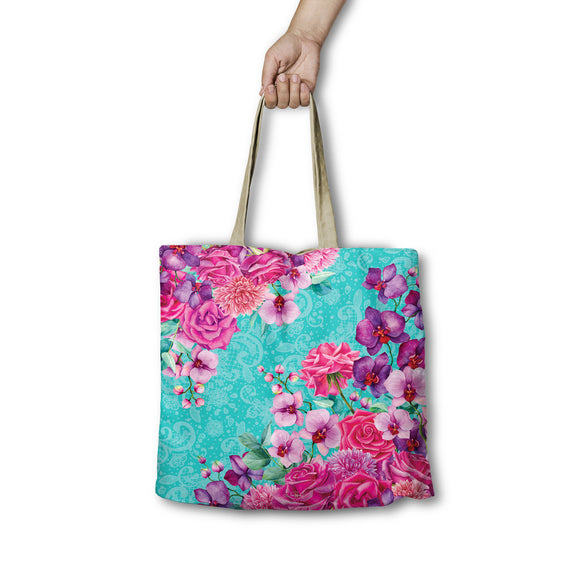 SHOPPING BAG - ROSE BOUQUET