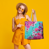 SHOPPING BAG - ROSE BOUQUET
