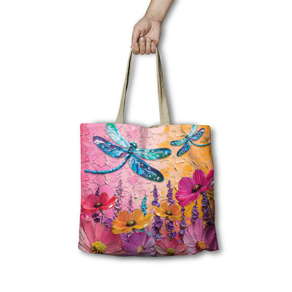 SHOPPING BAG - PLAYFUL DRAGONFLY